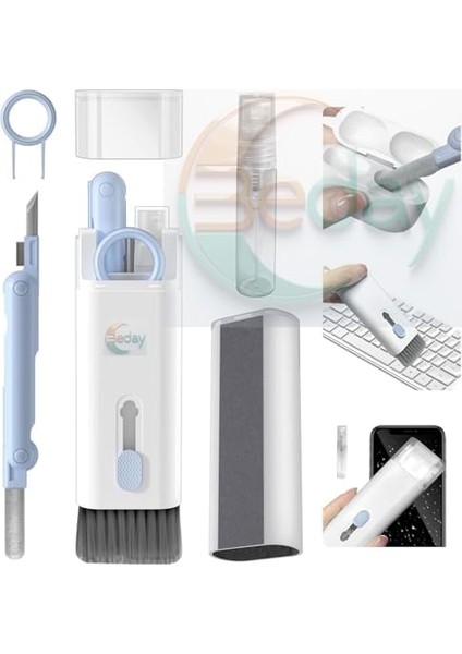 1 Arada Elektronik Temizleme Kiti, Klavye, Kulaklık, Kamera, Telefon Temizleyici, Çok Fonksiyonlu Temizleme Kalemi, Silikon Uçlu modelleri