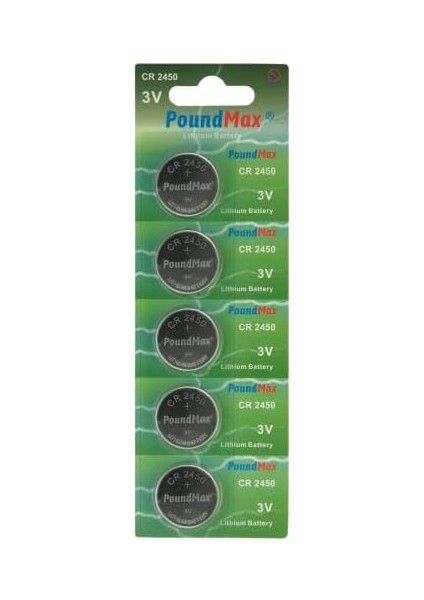 Adet 2450 CR2450 DL2450 DL2450 ECR2450 KCR2450 3V Poundmax Lityum Düğme Piller, Düğme Pil, Çocuklara Dayanıklı Ambalaj, Akıllı Ev Cihazları, Küçük Elektronik Ev Aletleri, Araba Anahtarları ve Diğer fiyatları