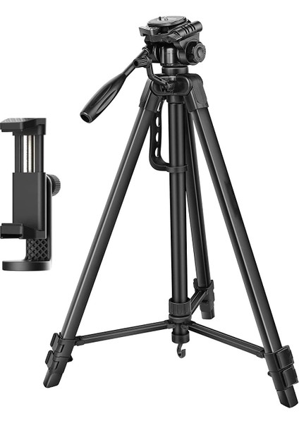 155 cm Bluetooth Kumandalı Profesyonel Telefon Kamera Tutucu Çantalı Tripod