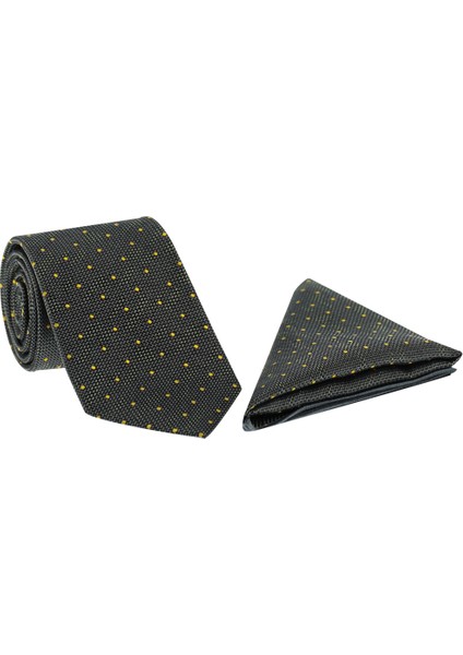 2'li İtalyan İpek Kravat & Mendil Seti