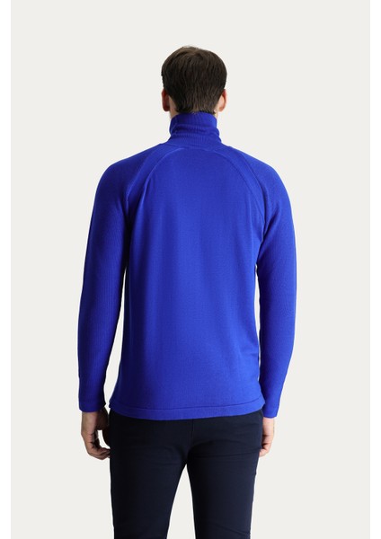 Balıkçı Yaka Slim Fit Dar Kesim Desenli Pamuklu Triko Kazak modelleri