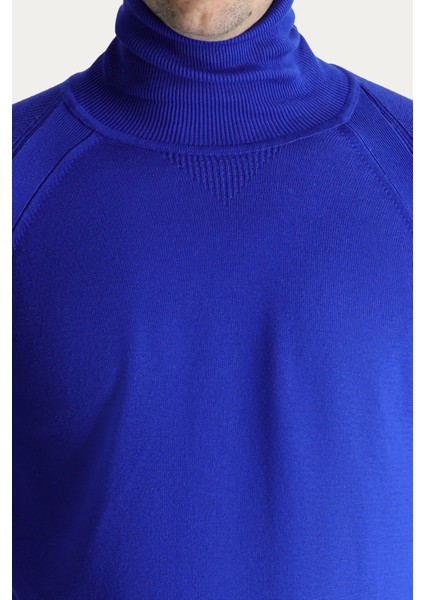 Balıkçı Yaka Slim Fit Dar Kesim Desenli Pamuklu Triko Kazak fırsatları