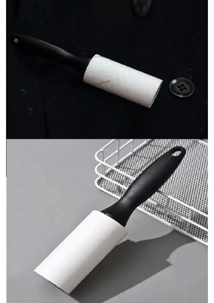 4 Yedekli Tüy Toplama Rulosu 240 Yaprak Evcil Hayvan Elbise Yatak Tüy Saç Toplayıcı modelleri