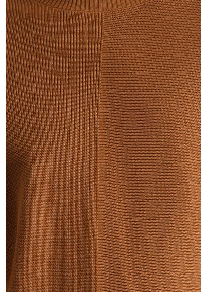 Bisiklet Yaka Slim Fit Dar Kesim Desenli Pamuklu Triko Kazak indirimleri