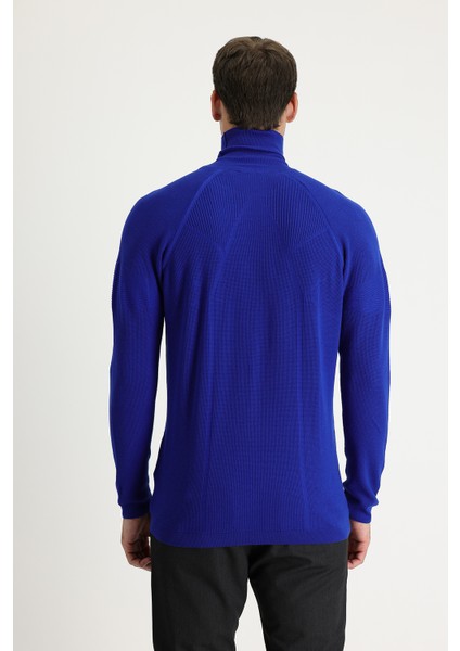 Balıkçı Yaka Slim Fit Dar Kesim Desenli Pamuklu Triko Kazak modelleri