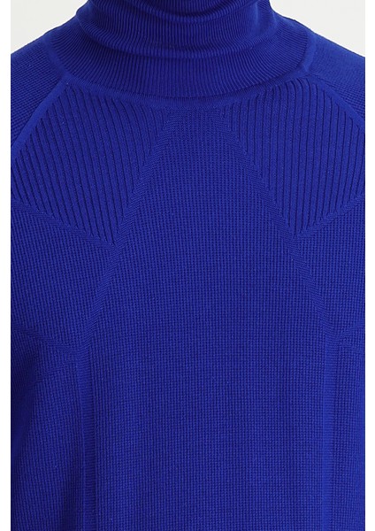 Balıkçı Yaka Slim Fit Dar Kesim Desenli Pamuklu Triko Kazak fırsatları