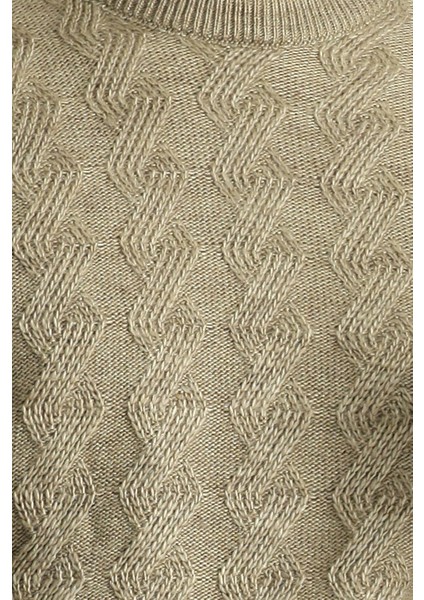 Bisiklet Yaka Slim Fit Dar Kesim Desenli Triko Kazak indirimleri