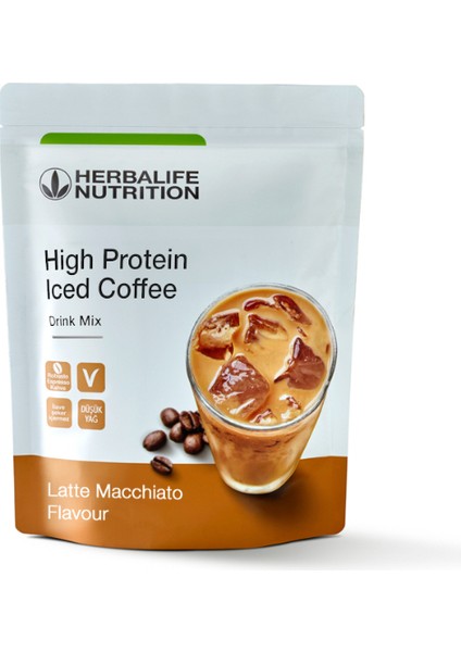 Yüksek Proteinli Soğuk Kahve Karışımı Latte Macchiato 308 G