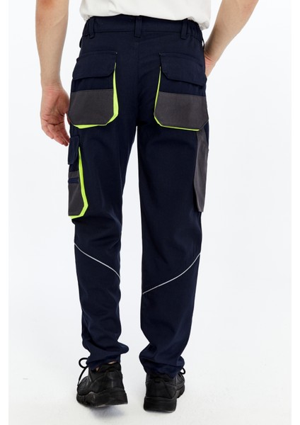 Iş Pantolonu Lizbon Plus Model Çok Cepli Harman Kumaş Lacivert fırsatları