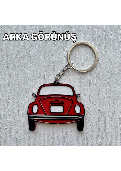 Retro Vosvos Tasarımlı Anahtarlık – Kırmızı modelleri