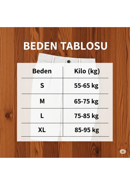 Erkek Flam Keten Rahat Kesim Pantolon