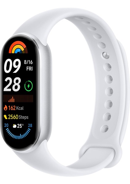 Smart Band 9 Glacier Silver | 1,62 Inç Amoled Ekran | Dokunmatik Ekran, Multisport Tracker, Aktivite Izleyici, Nabız Monitörü | Bluetooth Bağlantısı