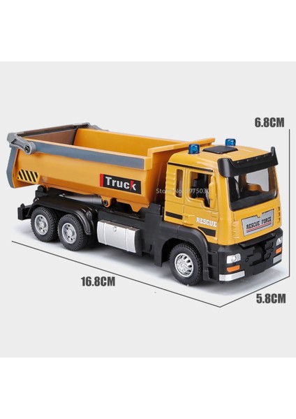 1/50 Ölçekli Damperli Kamyon Alaşımlı Döküm Oyuncak Modeli Damperli Mühendislik Taşıma Kamyonu Ses Işığı Geri Çekin Koleksiyonu Çocuklar Için Hediyeler (Yurt Dışından) modelleri