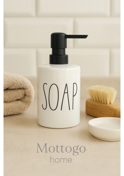 Tekli Porselen Sıvı Sabunluk- Soap