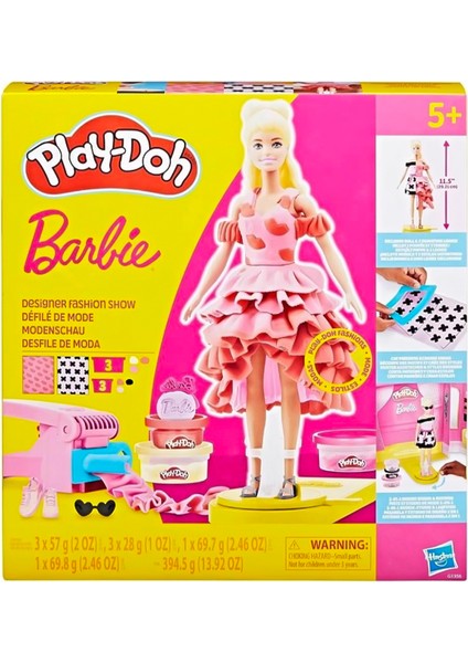 Play Doh Barbie Moda Defilesi Oyun Hamuru Seti G1356
