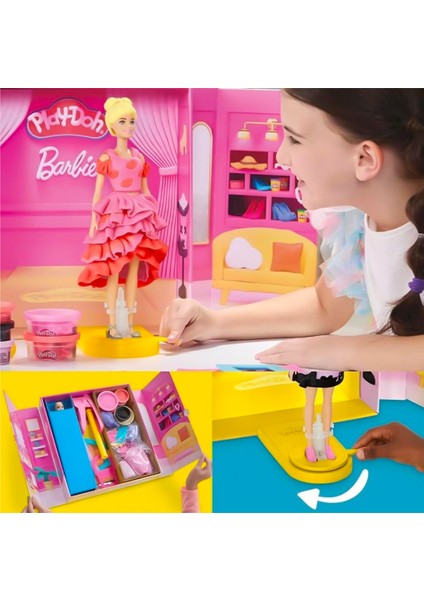 Play Doh Barbie Moda Defilesi Oyun Hamuru Seti G1356 fırsatları