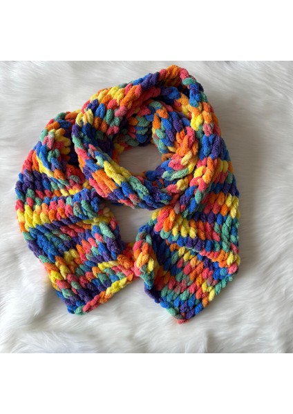 El Örgüsü Puffy Atkı