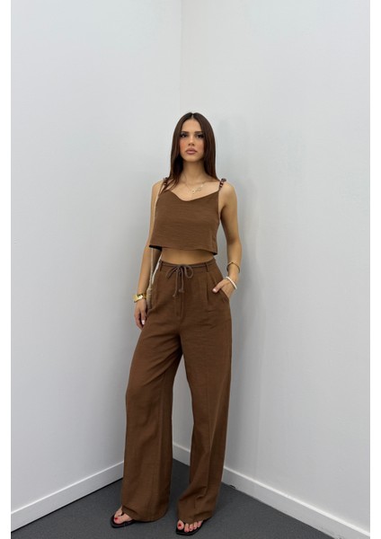 Aria Keten Kumaş Boncuklu Takım