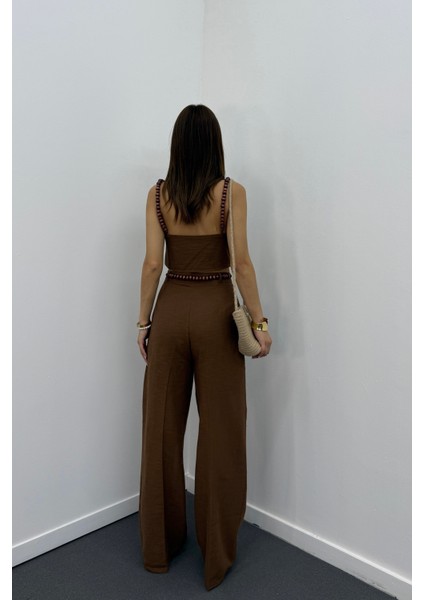 Aria Keten Kumaş Boncuklu Takım fiyatları