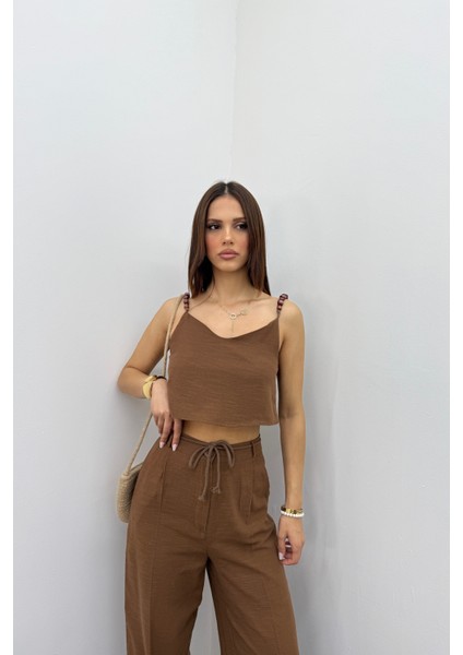 Aria Keten Kumaş Boncuklu Takım modelleri