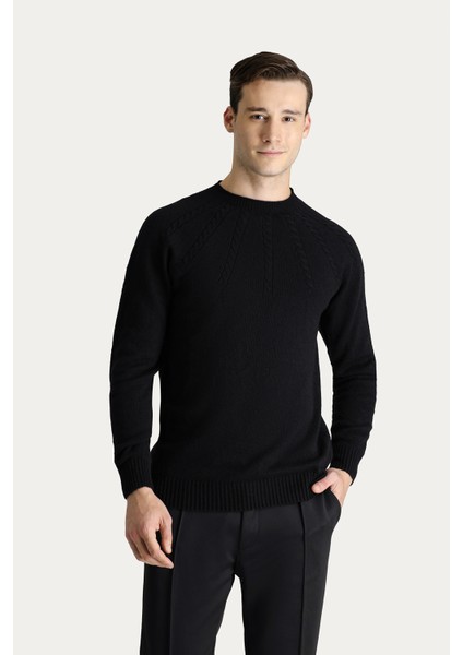 Yarım Balıkçı Yaka Slim Fit Dar Kesim Dikişsiz Desenli Triko Kazak modelleri