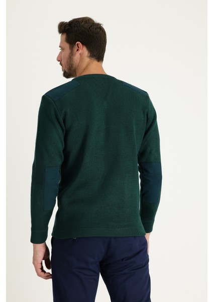 V Yaka Super Slim Fit Ekstra Dar Kesim Çelik Örgü Triko Kazak modelleri