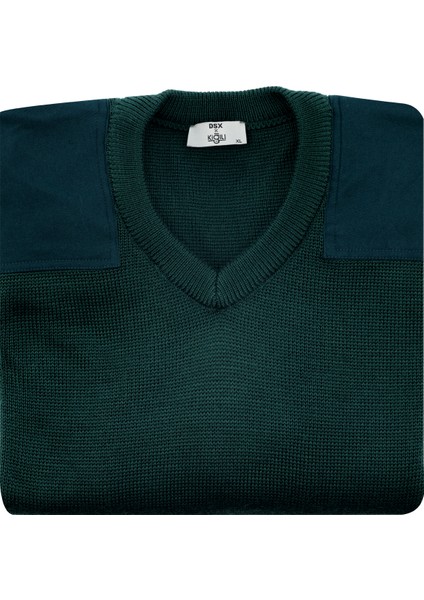 V Yaka Super Slim Fit Ekstra Dar Kesim Çelik Örgü Triko Kazak indirimleri