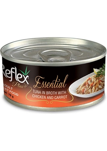 Plus Ton Balık Tavuklu Yetişkin Konserve Kedi Maması 70 Gr