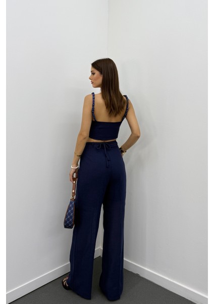 Aria Keten Kumaş Boncuklu Takım modelleri