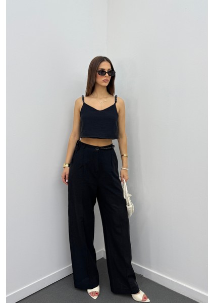 Aria Keten Kumaş Boncuklu Takım fiyatları