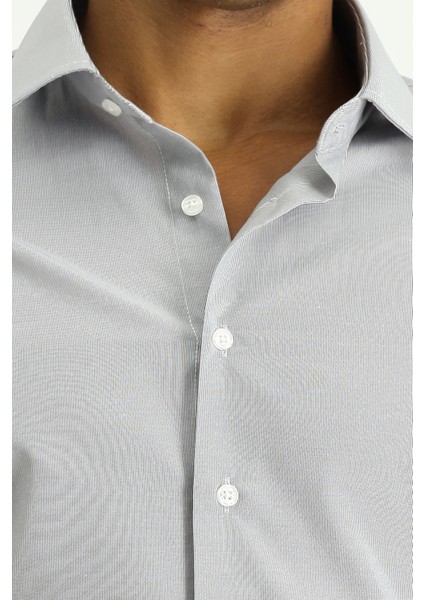 Uzun Kol Slim Fit Dar Kesim Klasik Desenli Pamuklu Kolay Ütülenebilir Gömlek indirimleri