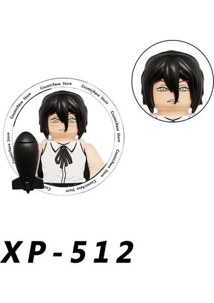 Testere Adam Denji ve Pochita Yapı Taşları Model Seti - Katana ile Mafsallı Anime Figürü Stem Koleksiyonluk WM6159/KT1067 (Yurt Dışından)