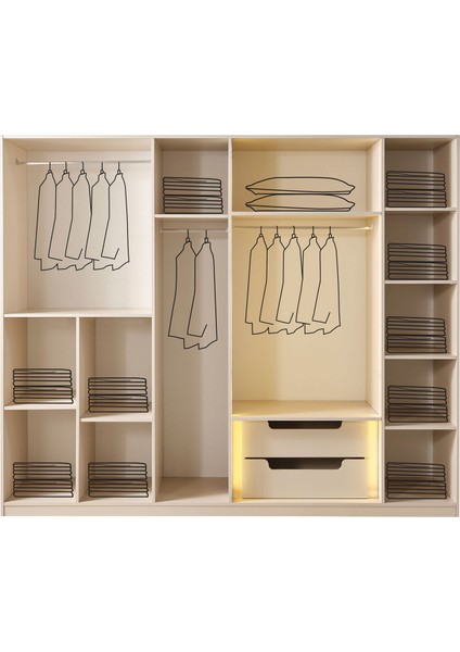 Bruco 6 Kapılı Gardrop fiyatları