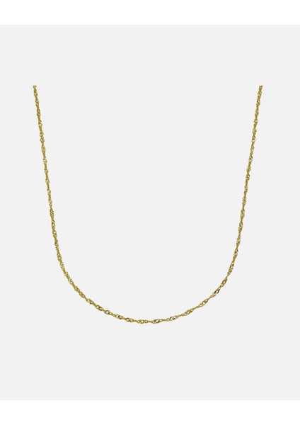 Halskette 333 Altın Yüksek Kalite Şık Zamansız Ellen K Altın Takı 42CM Uzunluk