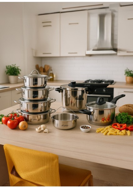 Premium 13 Parça Tencere & Düdüklü Seti