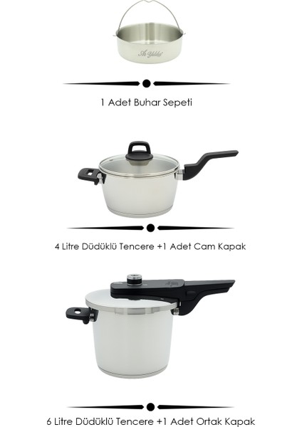 Premium 13 Parça Tencere & Düdüklü Seti indirimleri