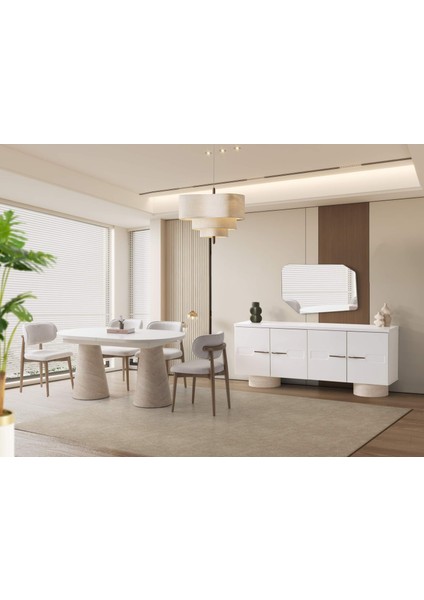 Vermont Yemek Odası Takımı %100 Mdf