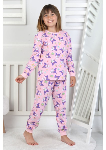 Kuromi Desenli Pembe Kız Çocuk Pijama Takımı fırsatları