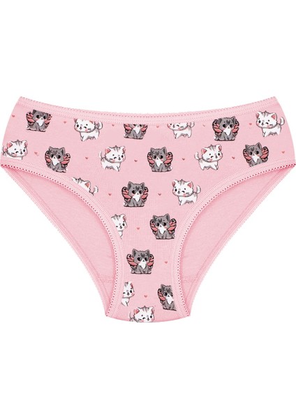 Kız Çocuk Külot 3'lü Baskılı (%96 Pamuk - %4 Elastan) modelleri