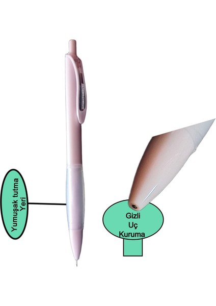 Versatil Kalem Tınt 0,7 mm Uçlu Pastel Renkler 1 Adet K1976
