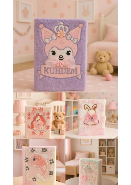 Çocuk Peluşlu Anı Defteri 80 Yaprak Ithal Ürün Unicorn modelleri