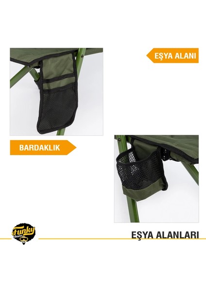 Funky Chaırs Comfort 3 Kademeli Katlanabilir Kamp Sandalyesi fırsatları