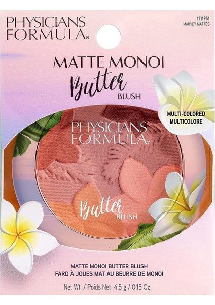 Mat Monoi Butter Blush Ultra Kremsi Renkli Toz Makyaj Allık Aydinlatici Bronz