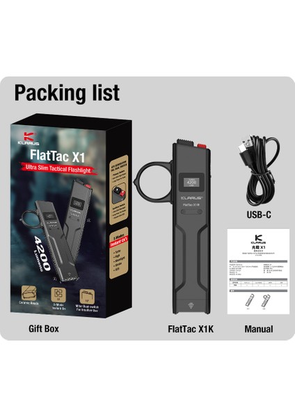 Flat Tac X1 K (Yüzüklü)