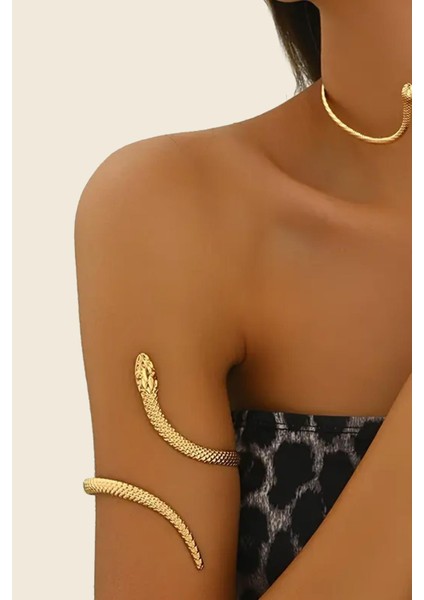 Pazu Bilekliği Gold Sarılan Yılan