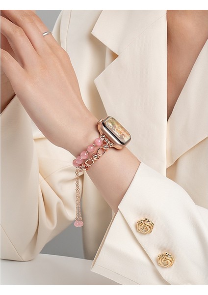 Apple Watch 11/10 46MM 7 8 9 45MM 6 5 4 Se 44MM Ile Uyumlu Boncuklu Zincir Kordon fiyatları