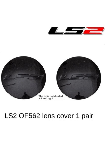 Bir Çift Orijinal Ls2 OF562 Kask Aksesuarları Yarım Kask Aksesuarları Taban Kapağı Lens Sabitleme Halkası Pin Kilidi Anti-Sis Etiket (Yurt Dışından)