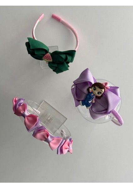 Kız Çocuk Saç Taçı 3'lü Set – Renkli, Şirin ve Rahat Modeller fırsatları