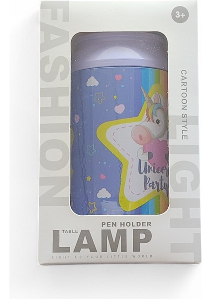 Çocuk Masa Lambası Kalemlik Unicorn Mor fiyatları