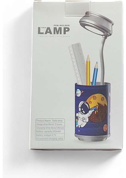 Çocuk Masa Lambası Kalemlik Unicorn Mor modelleri